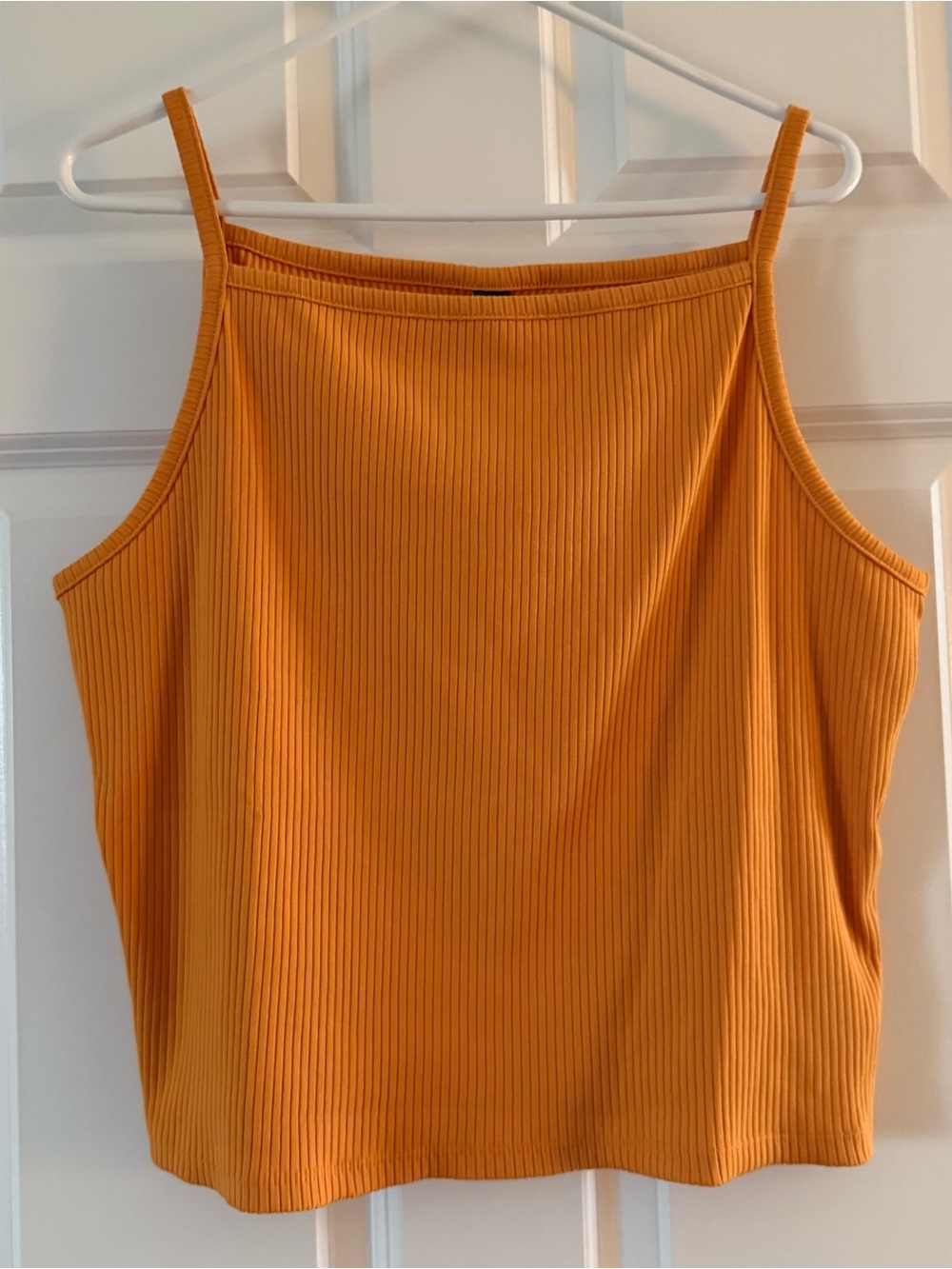 Women’s Ribbed Tank Top - Orange